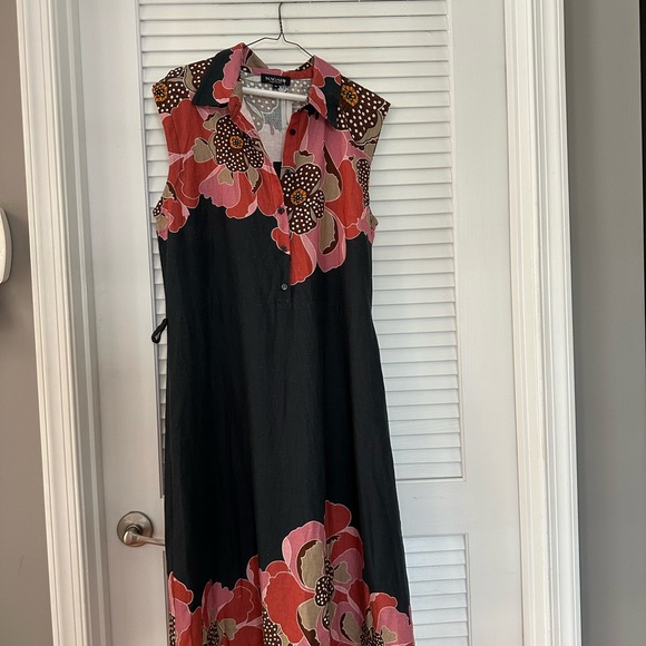 NWOT Magari (Made in Italy)  Floral Sleeveless Dress - multi colored - Picture 3 of 10